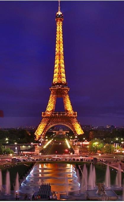 Tour Eiffel Terrasse Vue Seine Apartment Paris Exterior photo